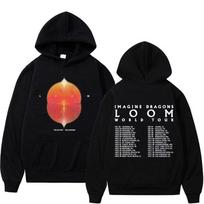 Imagine Dragons Loom Tour  New Album Hoodie Men Women XL juoda
