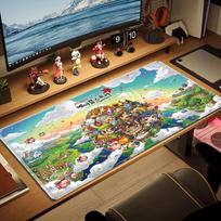 MapleStory Color Mouse Pad Large Gaming Table Cushion Non-slip Laptop Tablet Big Mousepad XXL Mat Mini PC Playmat With Lock edge 40cmx90cm(15.7x35.4inch)