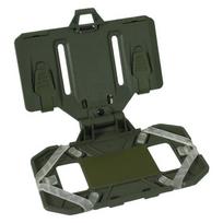 Montuojamas Tactical Navigation Board Universalus krūtinės taktinės liemenės sulankstomas mobiliojo telefono laikiklis žalia