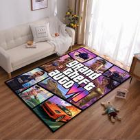 Grand Theft Auto VI Game Art Design Rug Non-slip rug suitable for living room and bedroom sofas 60x90cm( 23x35in )