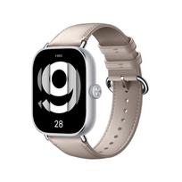For 6 Redmi Xiaomi Watch 5 4 Luxury Leather Strap Smart Watch Xiaomi Band 8pro9pro Band Wristband Breathable Bracelet Belt Correa Accessories For Redmi watch4 smėlis