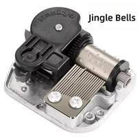 Music Movement for DIY Music Box High-quality Many Classic Songs Mechanical DIY windup music box 3 Jingle Bells black