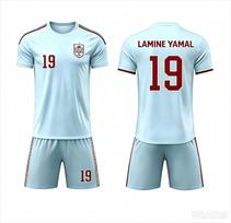 2026 Specialus Yamal 19 Futbolo Marškinėlių ir Šortų Rinkinys, Galima Įsigyti Tik Viršutinę Dalį, Ispanijos Gerbėjams 2 Dalių Komplektas Vasarai Vyrams, Moterims, Vaikams 120 white