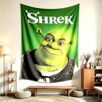 Shrek (5) Tapestry Suitable For Decorating Homes Dorms And Bedrooms Soft To The Touch And A Perfect Gift For Friends And Family 100cmx150cm green