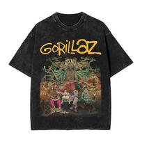 Gorillazs The Mountain T-Shirt Summer 2026 Tour Y2K Retro T Shirts Casual Leisure Tee Shirt For Couple Short Sleeves Top Tees 3XL black