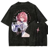 Zenless Zone Zero Washed T-shirt 2026 New Model personality Clothes shirt Year round clothing Retro Fashion Vintage Loose gift high quality M black
