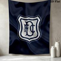 Dundee Football Club Wall Tapestry Aesthetic Wall Hanging Printed Fabric Blanket Decorative Tapestries For Bedroom Living Room Home Decor 130cm x 150cm