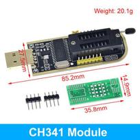CH341 programuotojo adapteris+SOIC8 adapteris+ SOP8 klipsas su laidu+1.8V adapteris CH341A EEPROM Flash BIOS USB programuotojas ZIF adapteris