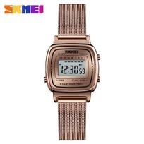 SKMEI Fashion Sports Watch Women Top Brands Luxury 3Bar Waterproof Ladies Watches Small Dial Digital Wristwatch Relogio Feminino gray