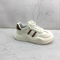 European Station Thick-soled Sneakers Women's  Spring New Student All-match Casual Sports White Shoes 36 gray