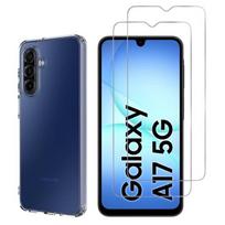 Coque pour Samsung Galaxy A17 5G et 2 Verres Trempé Film Protection Ecran Phonillico® skaidri