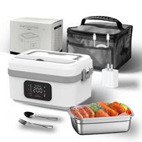 Wireless Heated Bento Box: Large-Capacity, Portable, and Insulated for Students and Office Workers. Australian Standard gray