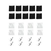 Curtain Sandbag Outdoor Curtain Weights Weighted Bags 8pcs black