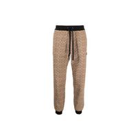 Coach Classic Logo Print Straight Leg Knit Sweatpants Men bottoms Beige C5761-RYU XL gray