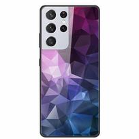 For Samsung Galaxy S25 Ultra Tempered Glass Case Back Cover Hard Phone Cases for SamsungS25 ULTRA 5G SM-S938B Protective Capa -Samsung S25 Ultra blue