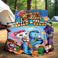 1 vnt., Disney Šerifo Kalio Laukinių Vakarų pledas, Sezoninė dovana draugui, Svetainei, Kelionei, Stovyklavimui, Automobiliui 130x150cm blue