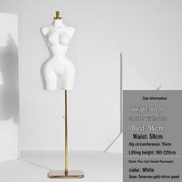 Plus Size Female Model Mannequin with Big Butt gray