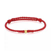 Shuibei 999 prabangaus aukso 3D kieto aukso širdelė Pixiu kūdikio rožinės spalvos virvelės apyrankė Dovanų Bracelet + High-end Gift Box red