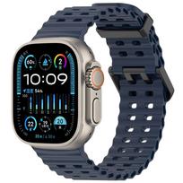 Vandenyno dirželis Apple Watch juostai Ultra 3/2 49mm Series 11 10 46mm Sportinė apyrankė iWatch 9 8 7 6 5 SE 45mm 44mm Correa Ultra 3 2 1 49mm black