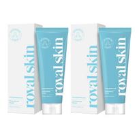 Royal Skin Daily Hyaluronic Acid Cleansing Foam Set (2pcs) - Deep Hydrating & Moisture-Locking Facial Wash for Radiant Skin 120ml x 2 white