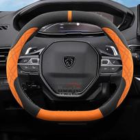 Suede odos automobilio vairo užvalkalas Peugeot E Rifter 3008 2008 508 308 208 408 2021 2022 2023 2024 2025 Automobilio priedai gray