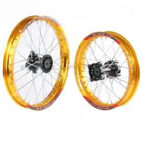 160cc 150cc Dirt Pit Bike 14 17 Inch Aluminium Alloy Wheels Front 1 60x17 Rear 1 85x14 Off Road Rim for Motorcycle gray