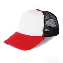 Unisex Spong Mesh Baseball Cap Breathable Adjustable Sun Visor Hat Wide Brim Sunscreen Hat Summer black