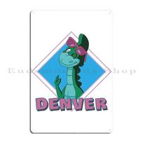 Denveris Paskutinis dinozauras Plakatas Juokingas metalinis ženklas Sukurti spausdinimas Kino dekoracija Plaketės Alavo ženklas Plakatas 30x40cm(11.8x15.7inch)