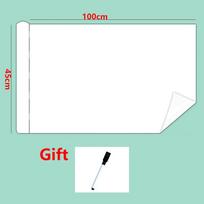 Diy Roll Paper Graffiti Scroll Whiteboard Wall Sticker Painting Drawing Early Educational Toys  No Damage To Wall Easy To Clean white