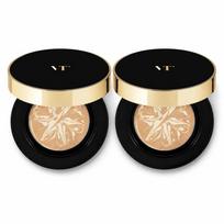 VT Cosmetics Essence Skin Foundation Pact No.21 Light Beige 12g (2 Pack) No.21 Light Beige 12g (2 Pack) beige