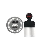 Reuzel Extreme Hold Mat Pomade 35g + Pomade Special Comb none gray