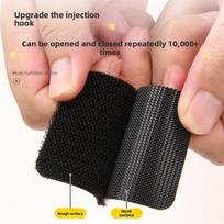 Strong Adhesive Velcro Double-Sided Non-Trace Self-Adhesive Tape - Car Floor Mat Anti-Slip Invisible Fixer, Nail-Free Sticker brown