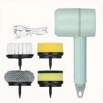 Xiaomi Xiaomi Electric Spin Scrubber Handheld, Cordless Cleaning Brush with 4 Replaceable Brush Heads, Power Scrubber for Kitchen Bathroom Sto white