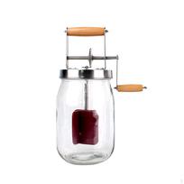 1L/1.5L Manual er Cream Mixer Hand Crank Jar Kitchens Gadgets 1.5L gray