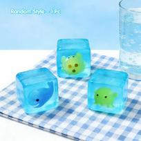 1Pc Underwater Creature Ice Taba Cube Squishy Toy Embedded Cute Marine Animal Shape Squishy Slow Rebound Sensory Fun Squeeze Toy white