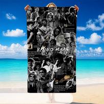 Bruno Mars Beach Towel, Soft Large Absorbent Towel For Beach Swimming Pool Travel Vacation 80cmx160cm(31x63inch)