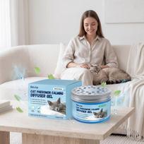 Cat Pheromone Gel Calming Stress Relief Anti Anxiety Soothing Mood Indoor Cat Calm Behavior Support Pet Care Supplies gray
