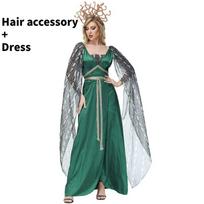 Medūzos Cosplay Kostiumas Su Galvos Apdangalu Helovinui, Scenos Pasirodymams XL gray