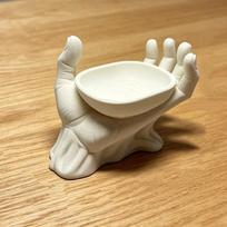 Multi-purpose Palm Jewelry Storage Tray Open Palm Hand Sculpture Hand Shape Tray  Living Room balta