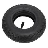 200X50 Tire and Inner Tube with TR87 Bent Valve Stem Rubber Anti Slip Impact Proof Replacement for Razor E100 E150 E200 black