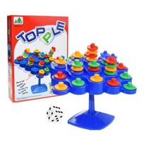 Colorful Stacking Balance Board For Family Fun Dual Player Educational Toy For Children blue