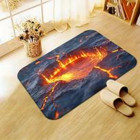 Hot Magma Crack Volcano Door Mat Lava Printed Decor Floor Rug Pattern Entrance Carpet Indoor Outdoor Porch Entryway 160cm x 200cm