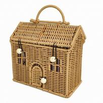 House-Shaped Basket Versatile House Storage Small for Picnic