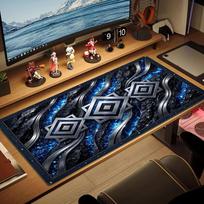 Hamburger Sv Logo Color Mouse Pad Large Gaming Table Cushion Non-slip Laptop Tablet Big Mousepad XXL Mat Mini PC Playmat With Lock edge 30cmx60cm(11.8x23.6inch)