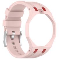 Dirželis Royal pop Swatch x AP Kišeninio laikrodžio Keitiklis į Apyrankę Pakeičiamas Apyrankės dirželis Priedai Dėklas+Silikoninis Dirželis For Royal POP white