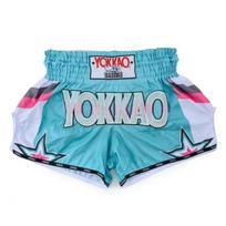 YOKKAO Muay Thai Shorts MMA Training Kickboxing Martial Arts Boxing - Unisex Fight L gray