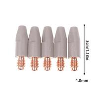5 vnt. 24Kd dengimo apsaugos antgalis 0,8/1,0/1,2 mm Mig degiklio kontaktinis antgalis 24Kd Mig Mag suvirinimo degiklio kontaktinis antgalis 3*1MM