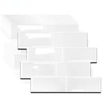 Lipnios sienų plytelės, Vandeniui atsparūs tapetai svetainei, virtuvei, interjero dekoratyvinės 3D sienų plytelės 5pcs