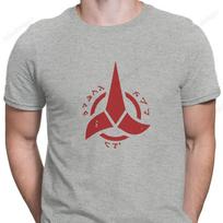 Star Trek Klingon Empire Men's Graphic Crew Neck Tee Street Casual Style Tops for Men and Women 4XL gray