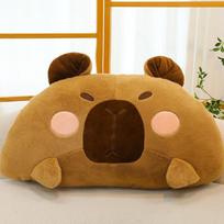 Capybara pillow Kapibara throw pillow bed Queen bedside pillow Office nap artifact pillow 95cm2kg beige